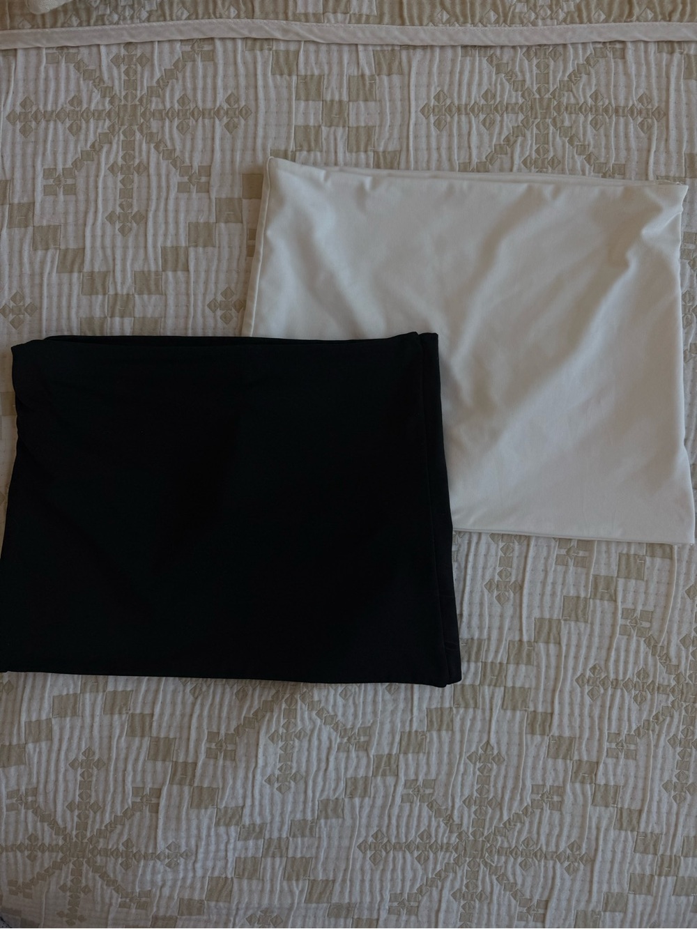 SHEIN Black and White Tube top Set
